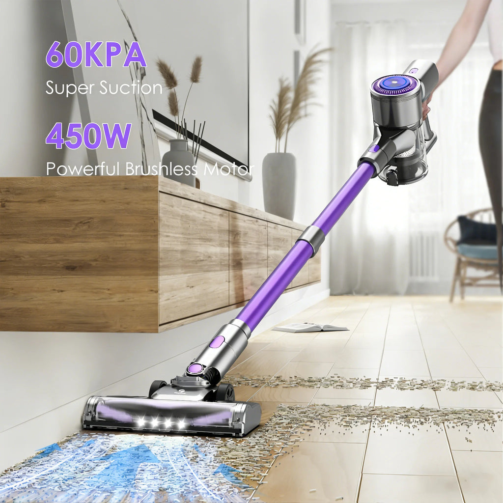 Fixtfixer X7 Battery vacuum cleaner vacuum cleaner 60kPa/55Min Cordless vacuum cleaner Brushless Motor Anti-Tangle Brush Ideal for Carpets