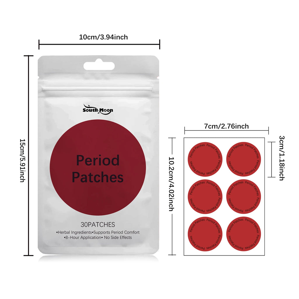 South Moon 30pcs Women's Menstrual Care Patch Gentle Moisturizing Menstrual
