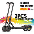 1/2Pcs 350W Electric Scooter For Adult & Teen, 30km Max Range, 30km/h Max Speed, APP Control, E Brake + Disc Brake, LED Light