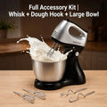 2-in-1 Electric Stand Mixer with Stainless Steel Bowl
