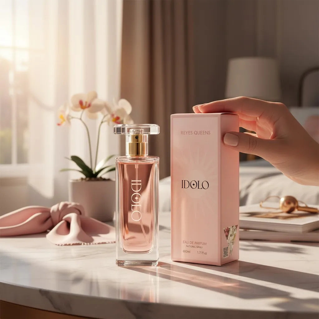 Reyes Queens- Idolo Eau De Parfum 50ml. Feminine Perfume with a Powdery Floral Scent