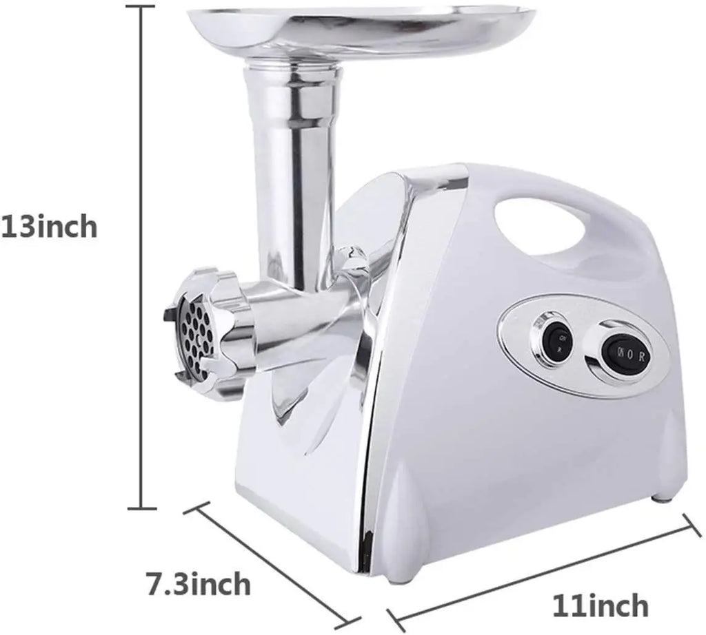 Electric meat and sausage grinder, used for chopping meat and sausages, can rotate back and forth for meat, vegetables, fruits,