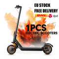 1/2Pcs 350W Electric Scooter For Adult & Teen, 30km Max Range, 30km/h Max Speed, APP Control, E Brake + Disc Brake, LED Light