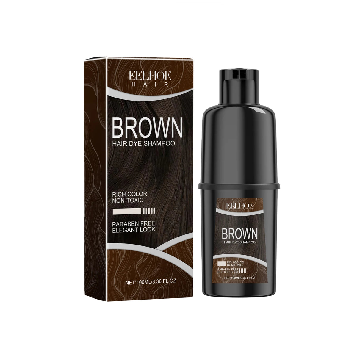 Hair Dyeing Shampoo Repair Damaged Hair Nourishing Non-irritating Scalp Lasting Color Fix Cover Gray White