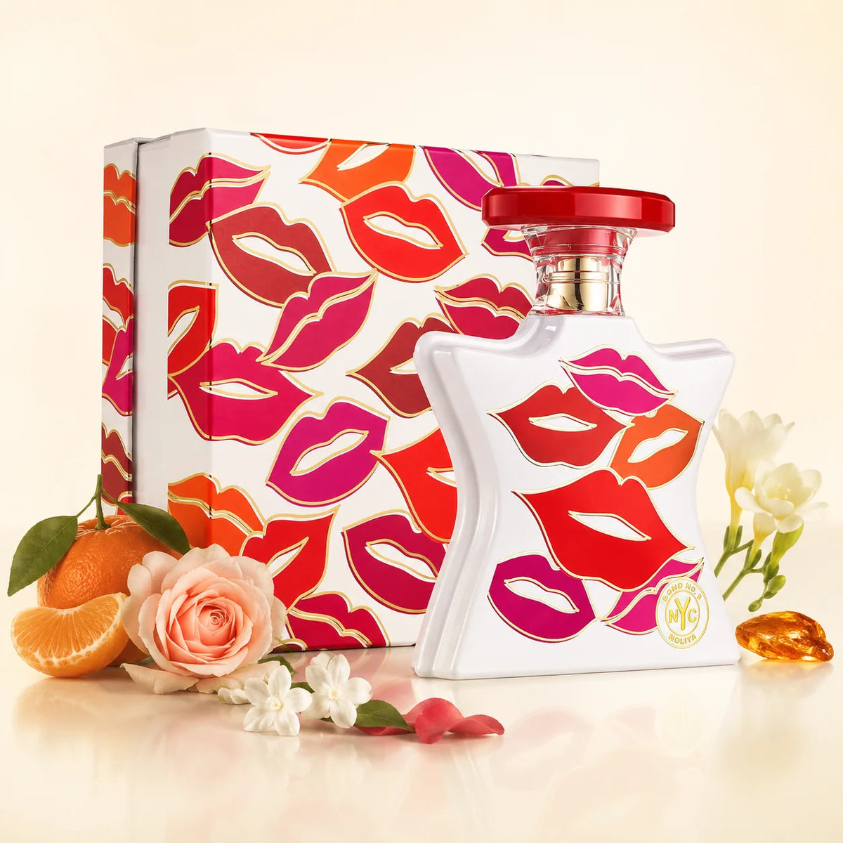 Bond No.9 Nolita Lip Mask Pattern White Curved Bottle