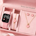 5-Piece Set, Simple and Cute Electronic Watch