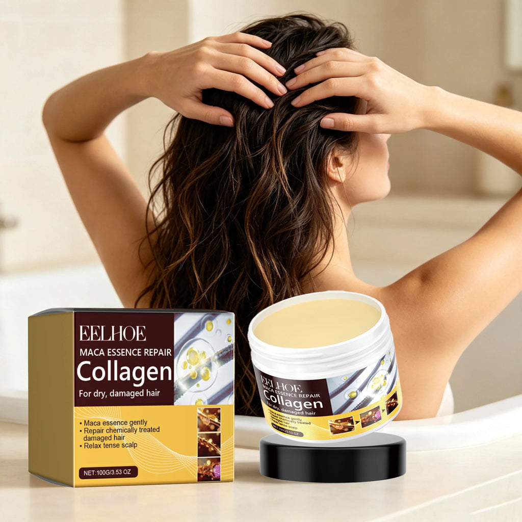 EELHOE Collagen Hair Mask Reduce Dryness Nourishing Repair Damaged Hair