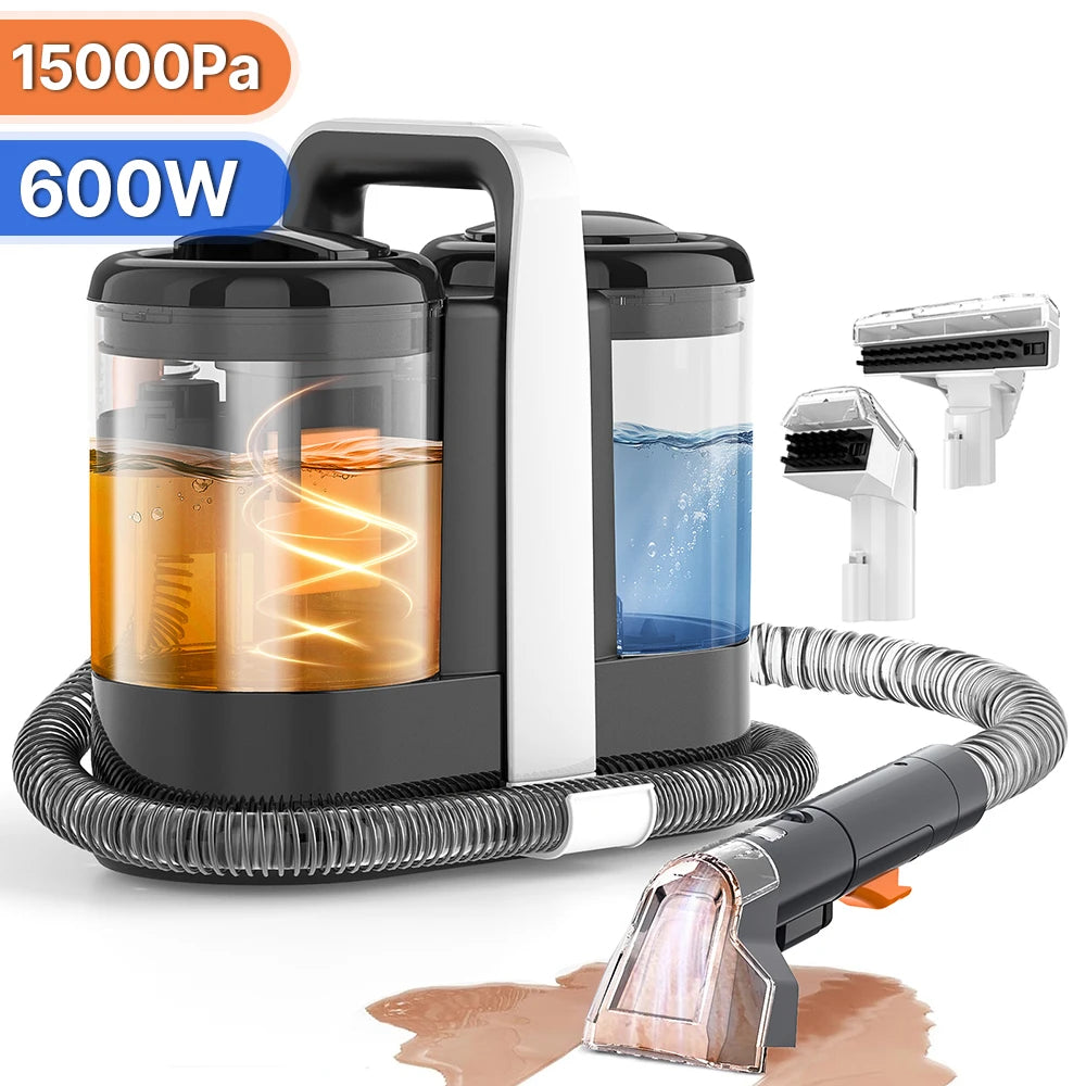 Spot Cleaner 750W 11/15KPa Handheld Carpet Cleaner for Sofa Curtain Spray Suction