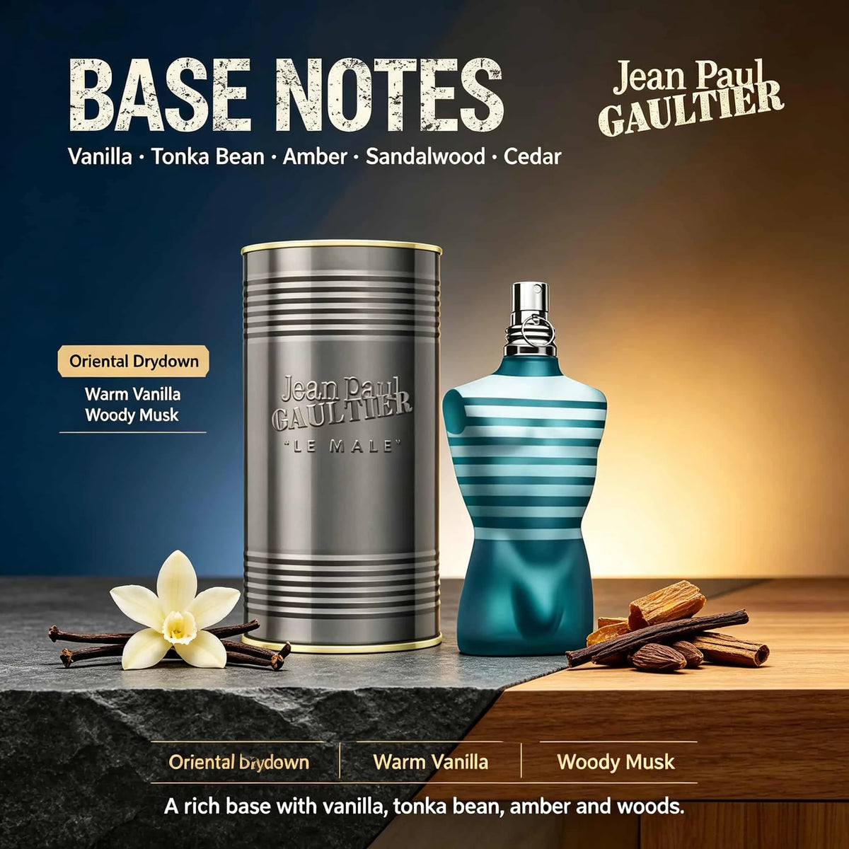 Jean Paul Gaultier Le Male Eau de Toilette 4.2oz 125ml, fresh lavender vanilla
