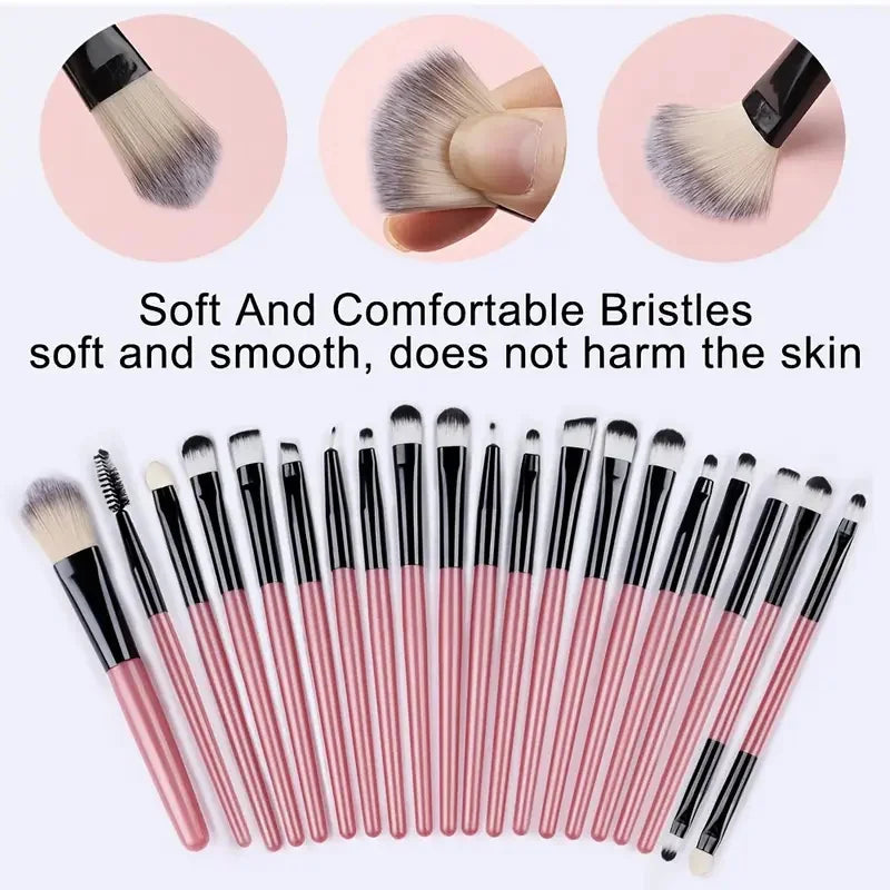 Makeupborstar Set – 12 st Professionella Borstar