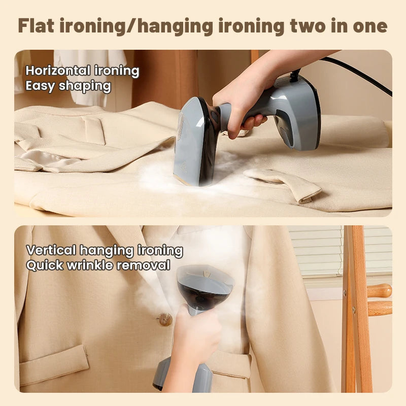 1500W Handheld Steam Hanging Iron Touch Screen Control 15 Seconds Fast Preheat 150ml