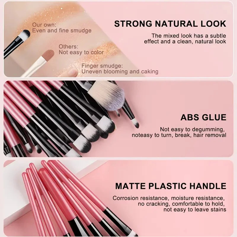 Makeupborstar Set – 12 st Professionella Borstar