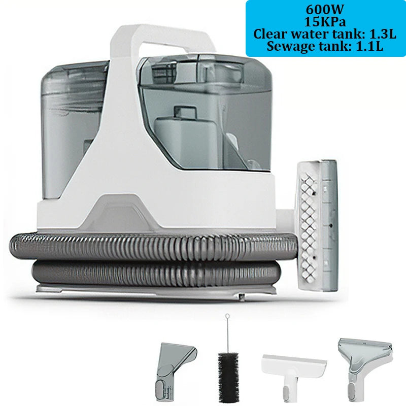 750W 15KPa Carpet Cleaner Portable Handheld Spot Cleaner Spray Suction Integrated Clean Machine for Car Sofa Carpet Pet Hair