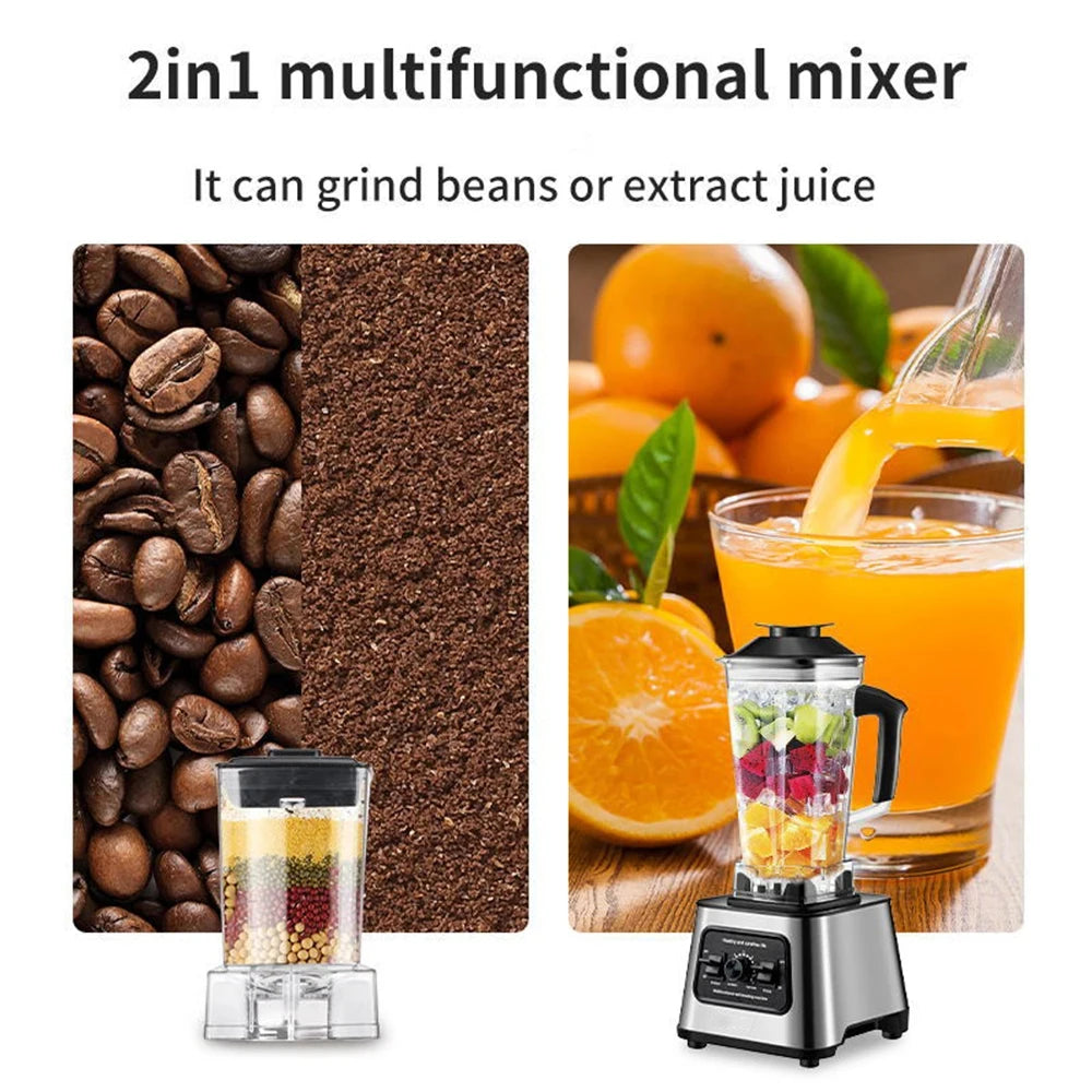 2-in-1 Household Countertop Blender, Multifunctional