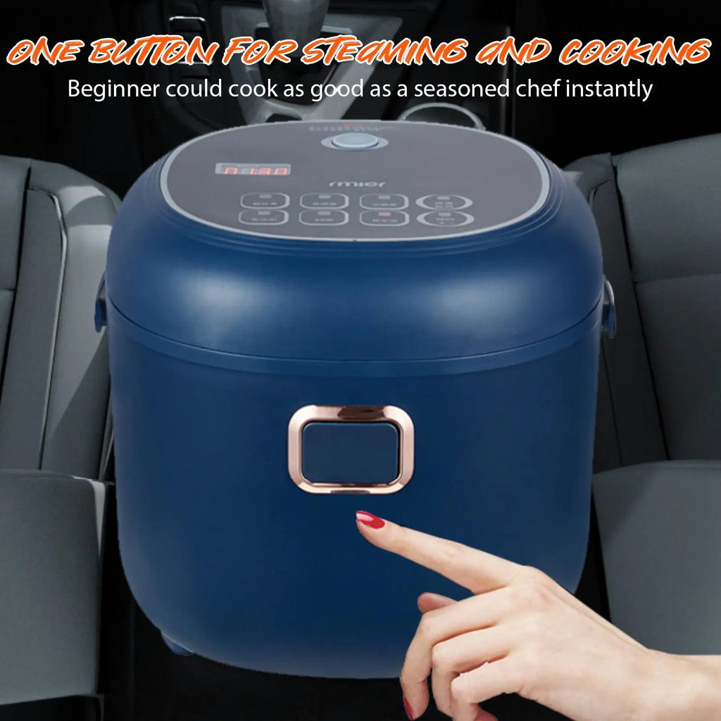 12V 24V 220V 2L 200Wcar Home Rice Cooker Van Car Rice Cooker For Car and Truck Carrying Electric Rice Cookers for 1-3 People