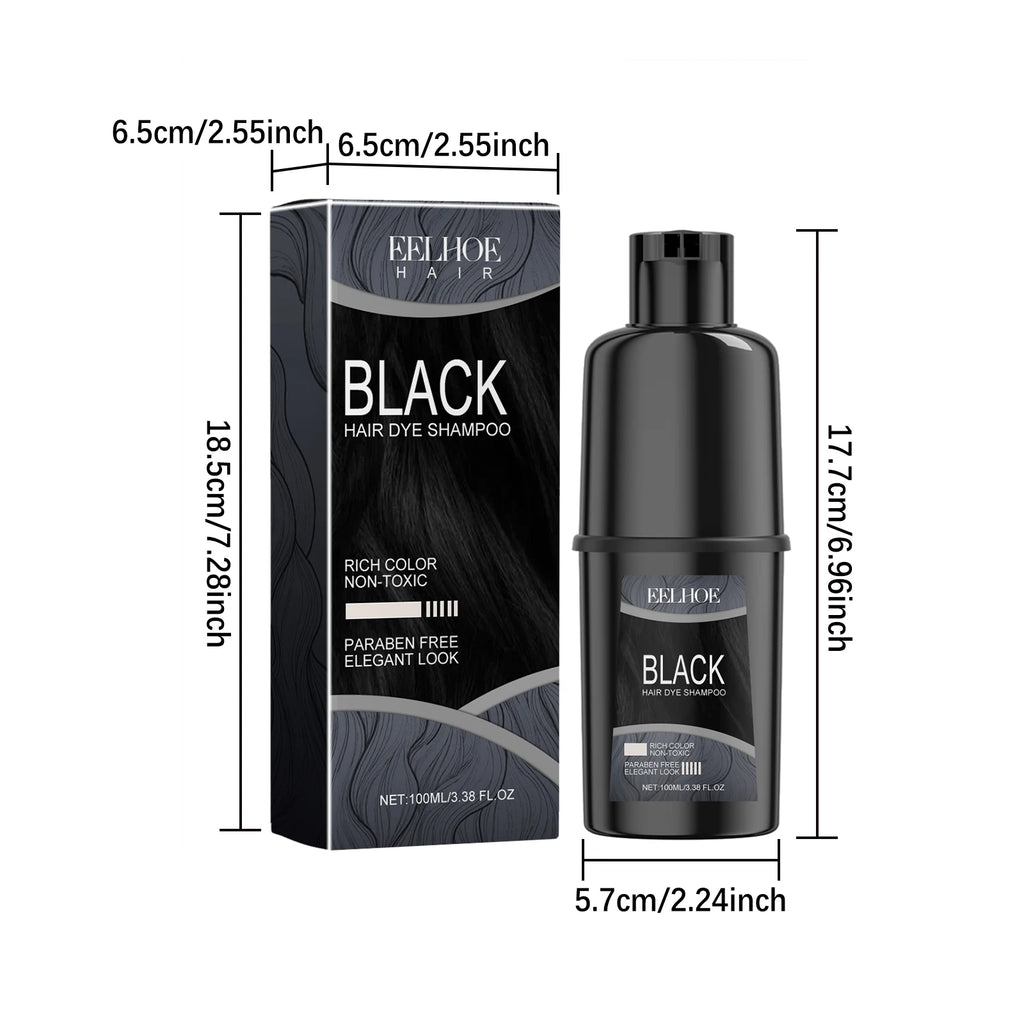 Hair Dyeing Shampoo Repair Damaged Hair Nourishing Non-irritating Scalp Lasting Color Fix Cover Gray White