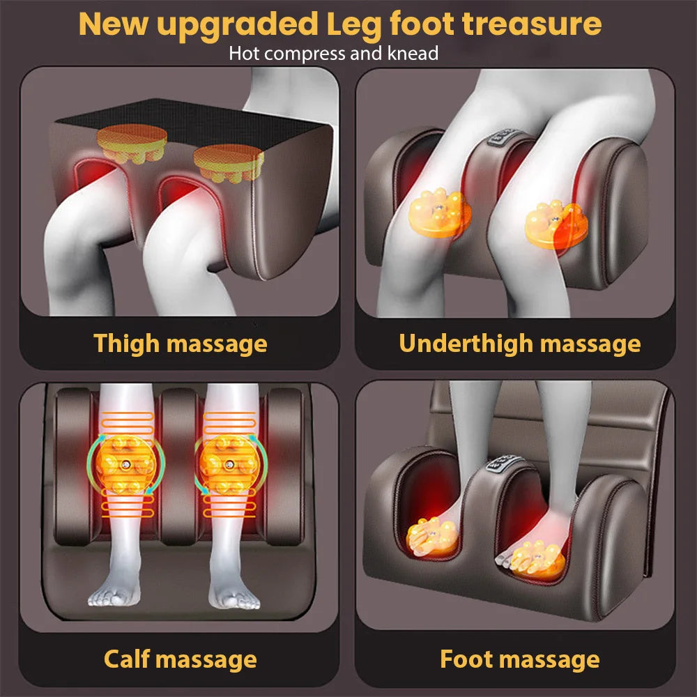 Full Body Electric Massage Mat 10 Motors with Heat, 3-Level 5 Modes.