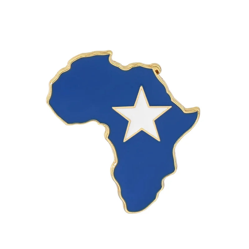 Hip Hop Africa Map Enamel Pins Brooches Ethnic Jewelry Ghana Congo Sudan Somalia Uganda Zimbabwe Zambia Liberia Map Brooch