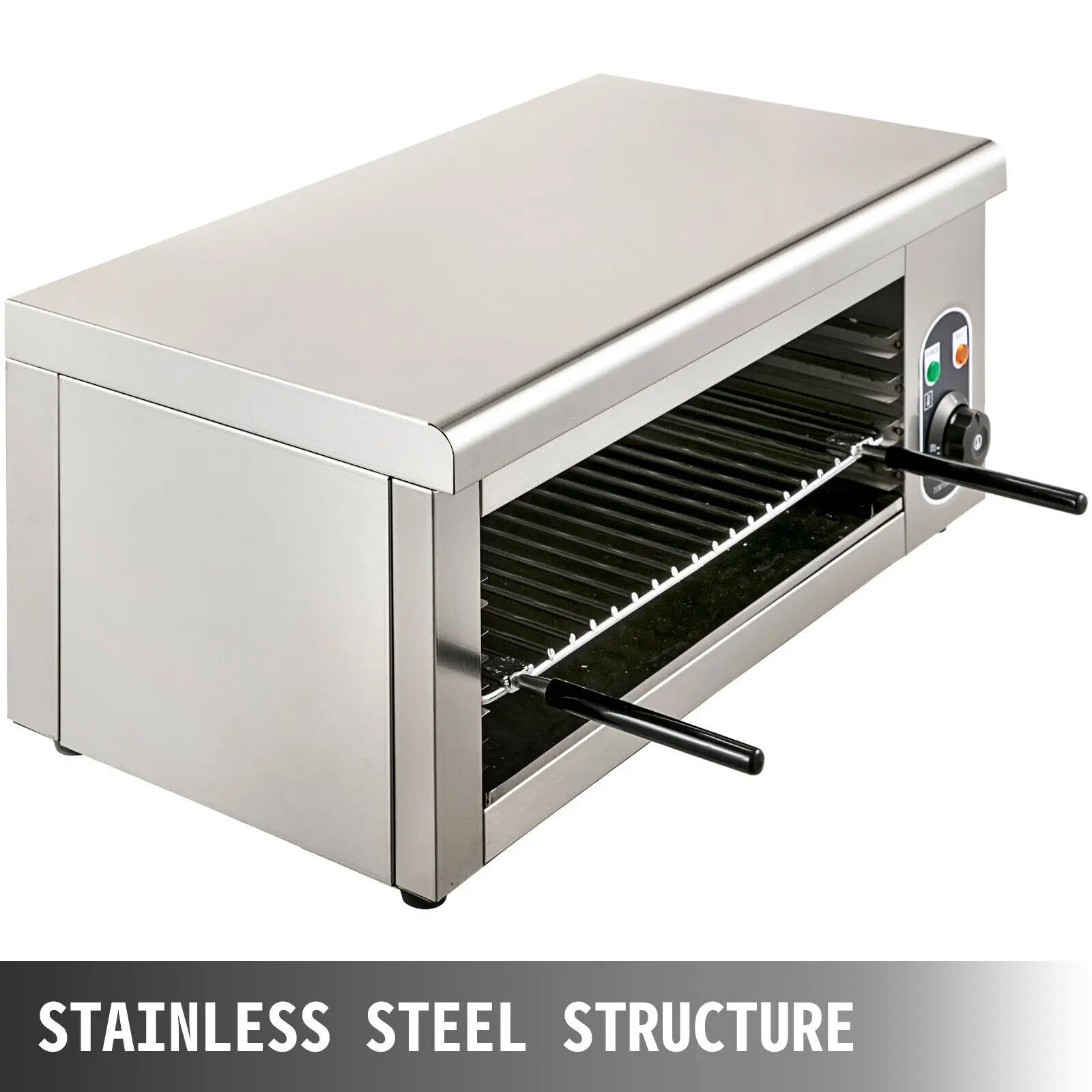 SucceBuy Electric Salamander Oven Adjustable Grid Kitchen Appliance Stainless Steel  Broiler for Pizza Roast Chicken Commercial