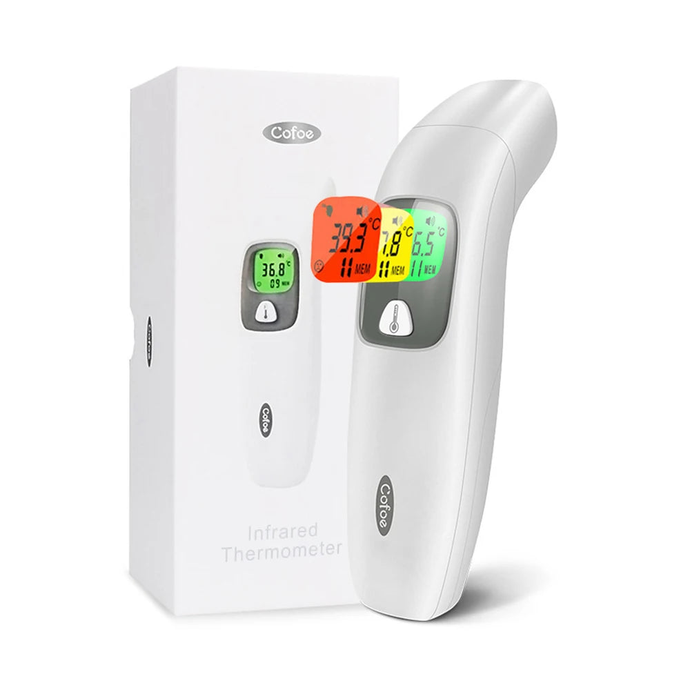 Cofoe Digital Forehead Thermometer Forehead Ear Non-Contact Medical Termometro Baby/Adult.