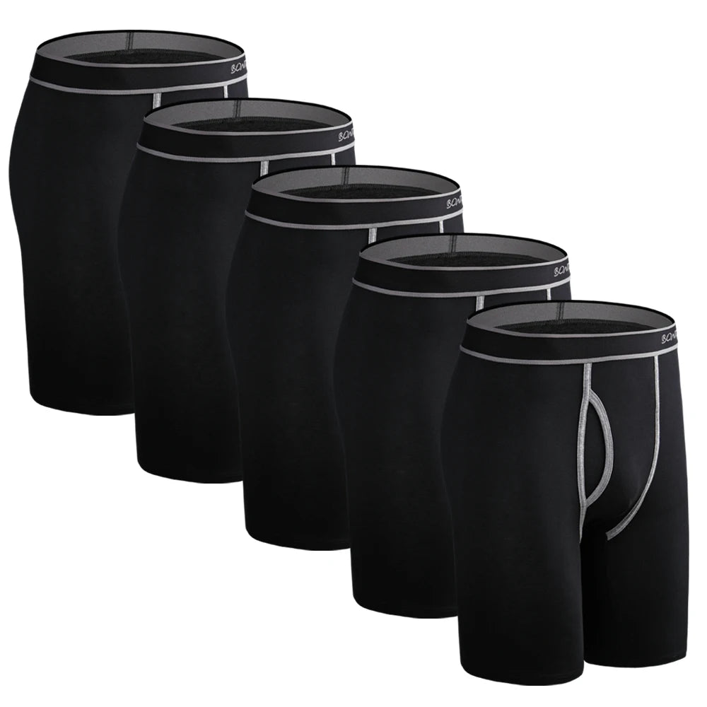 5Pcs Set Boxer Men Underpants Male Cotton Men's Panties Underwear