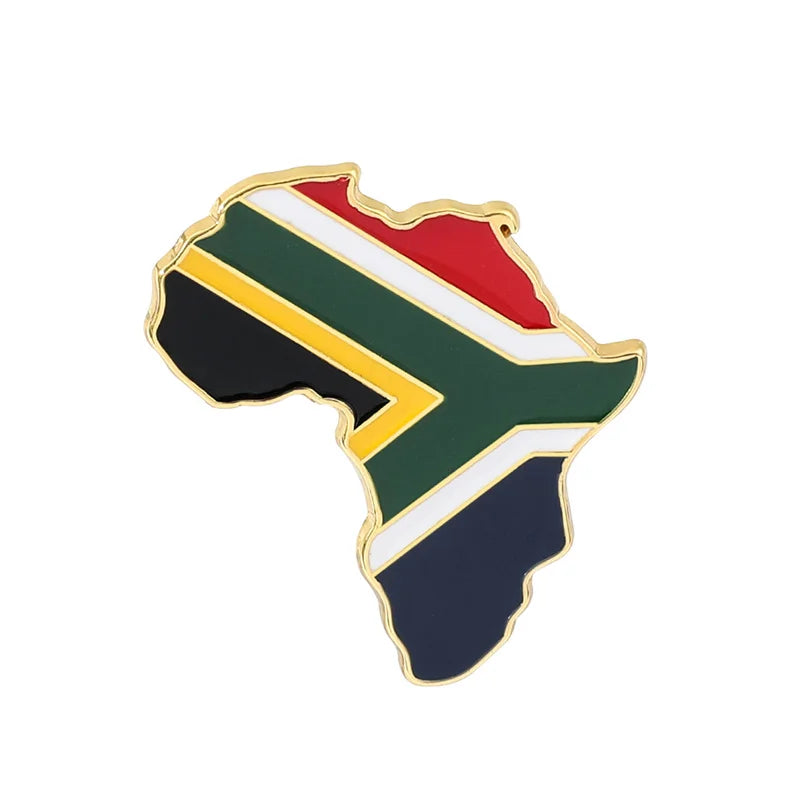 Hip Hop Africa Map Enamel Pins Brooches Ethnic Jewelry Ghana Congo Sudan Somalia Uganda Zimbabwe Zambia Liberia Map Brooch