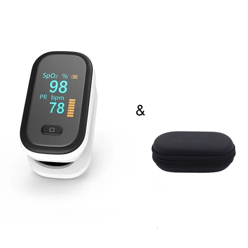 New Medical Portable Finger Pulse Oximeter Blood Oxygen Heart Rate Saturation Meter Oled Oximetro De Dedo Saturometro Monitor