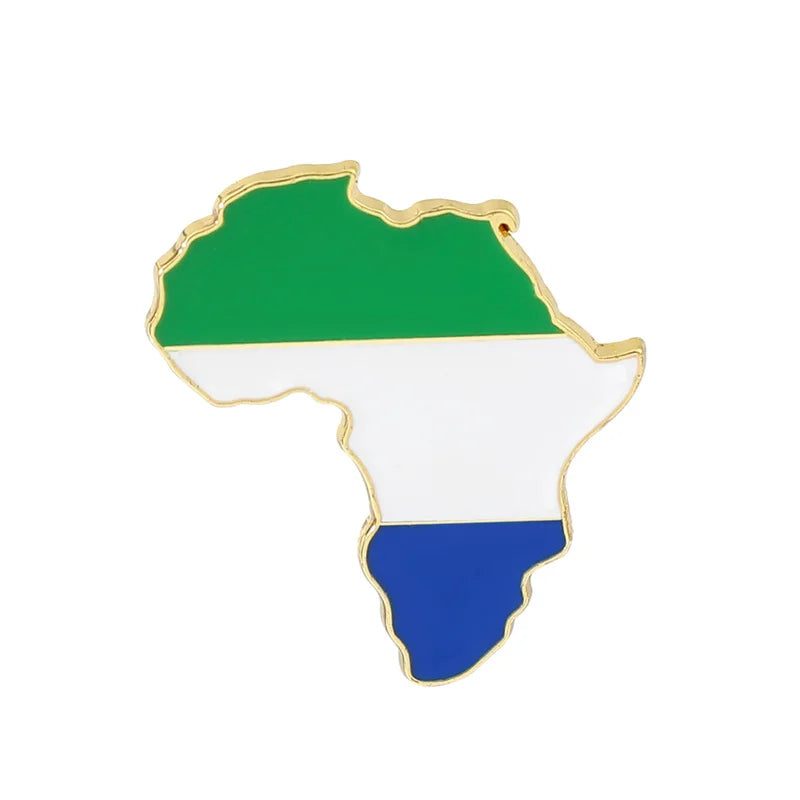Hip Hop Africa Map Enamel Pins Brooches Ethnic Jewelry Ghana Congo Sudan Somalia Uganda Zimbabwe Zambia Liberia Map Brooch