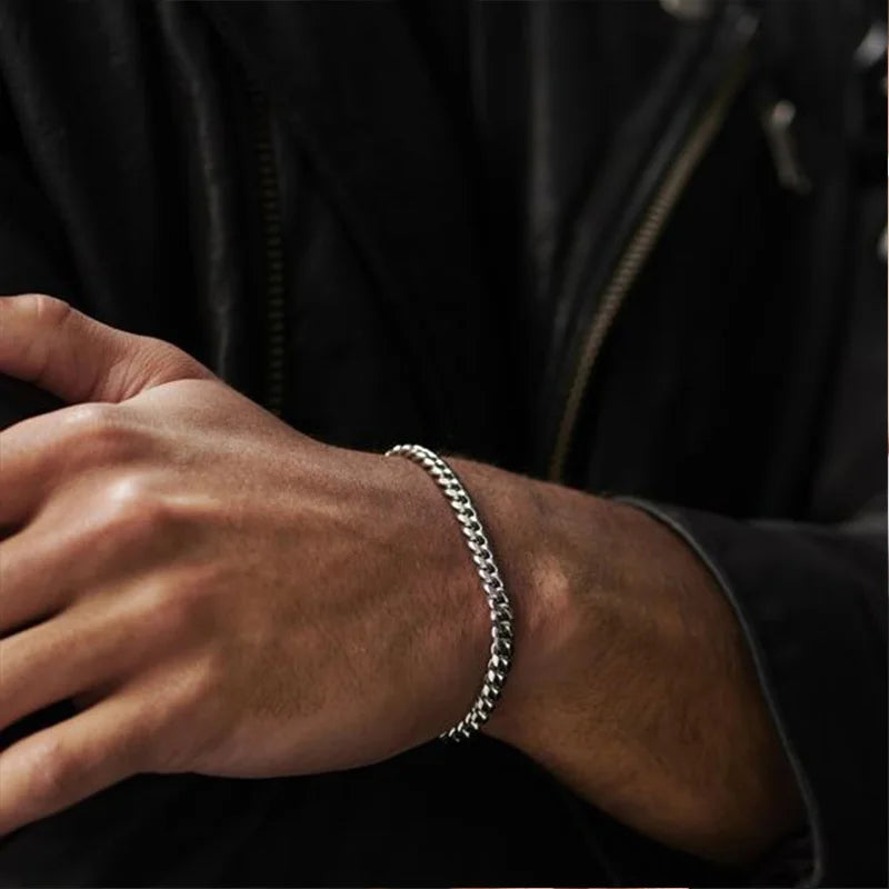 Vnox 3-11mm Chunky Miami Curb Chain Bracelet for Men Classic  Jewelry