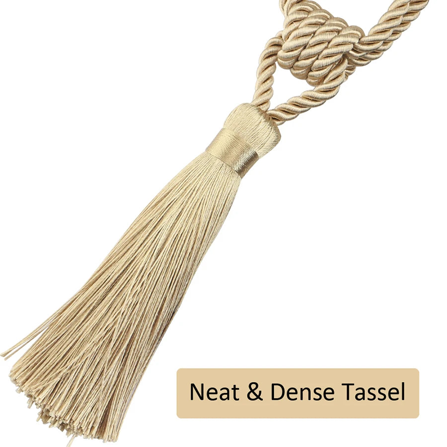 BEL AVENIR 1Pc Handmade Tassel Curtain Tieback