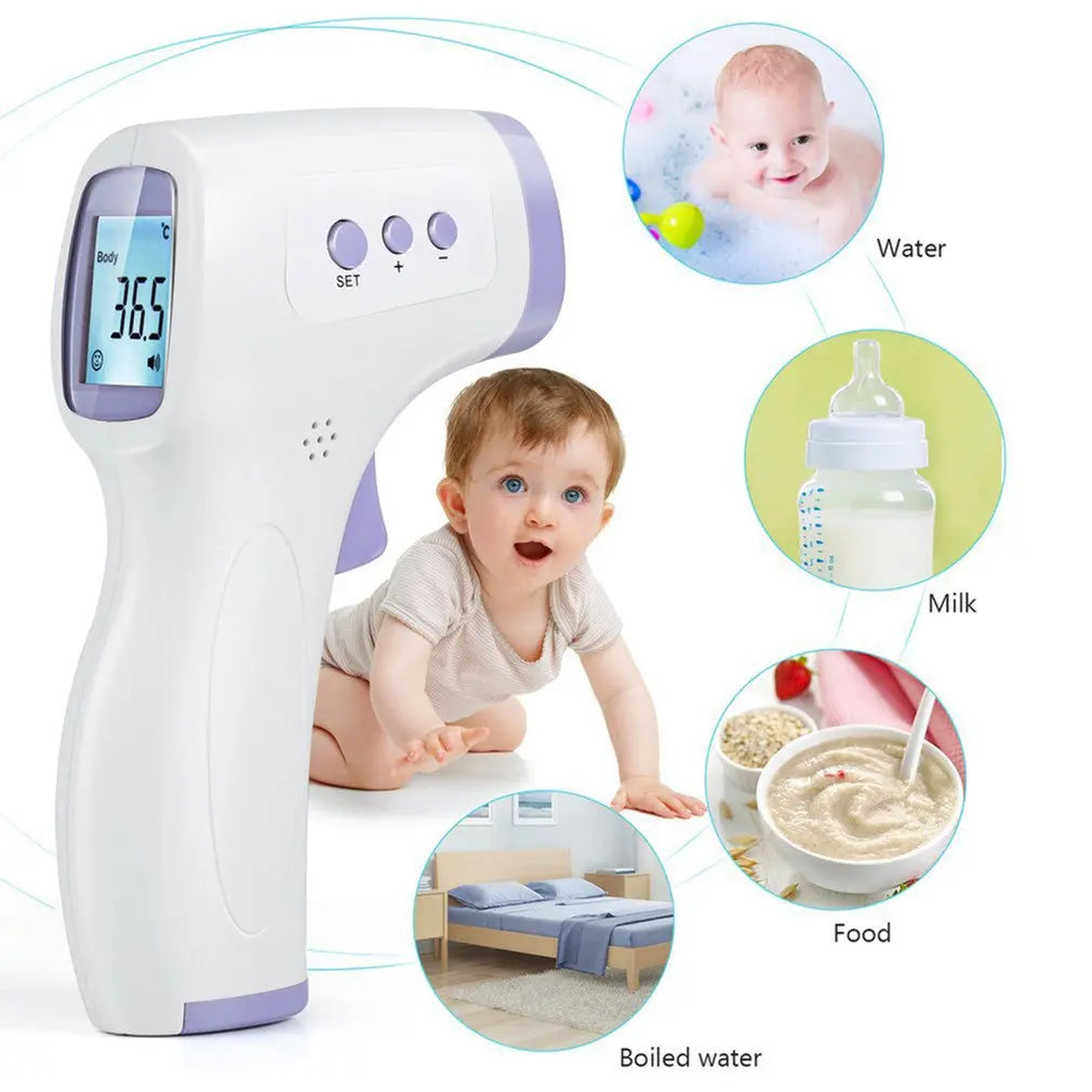 Non-Contact IR Thermometer Fast measure Light or portable Fingertip medical equipment SpO2 PR monitoring oximeter