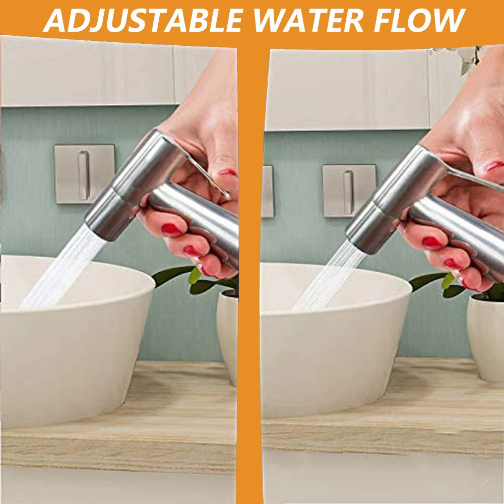 Handheld Toilet Bidet Sprayer Set Kit Stainless Steel Hand Bidet faucet
