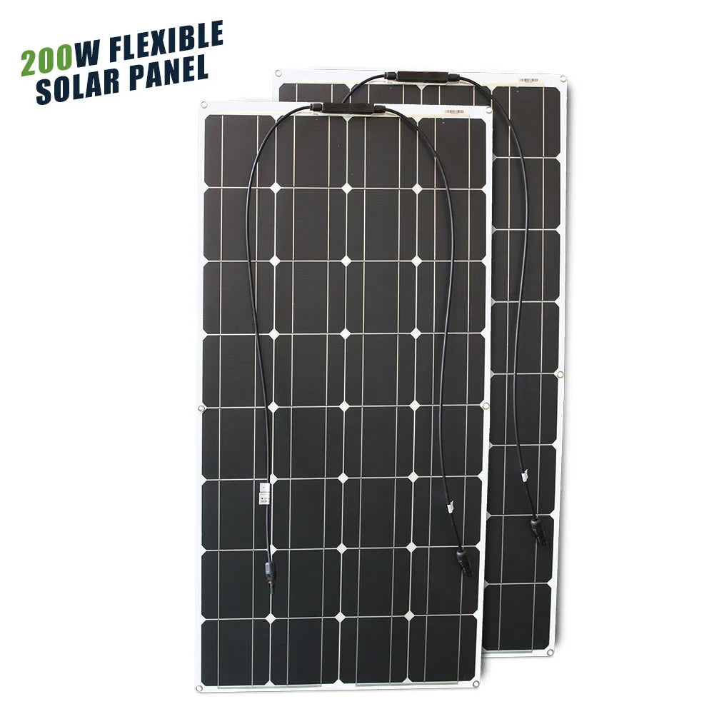 ASUNERGE 12V Flexible Solar Panel 600W 100W 200W 300W 400W 500W
