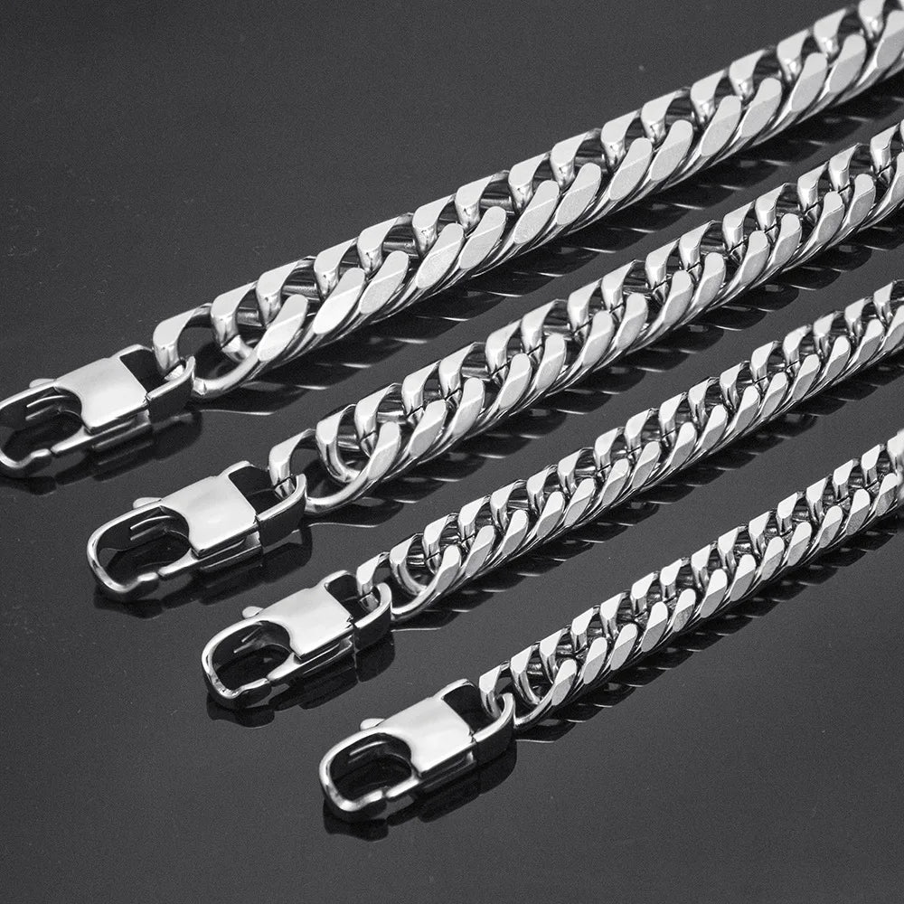 HNSP Stainless Steel Hand Chain Bracelet For Men