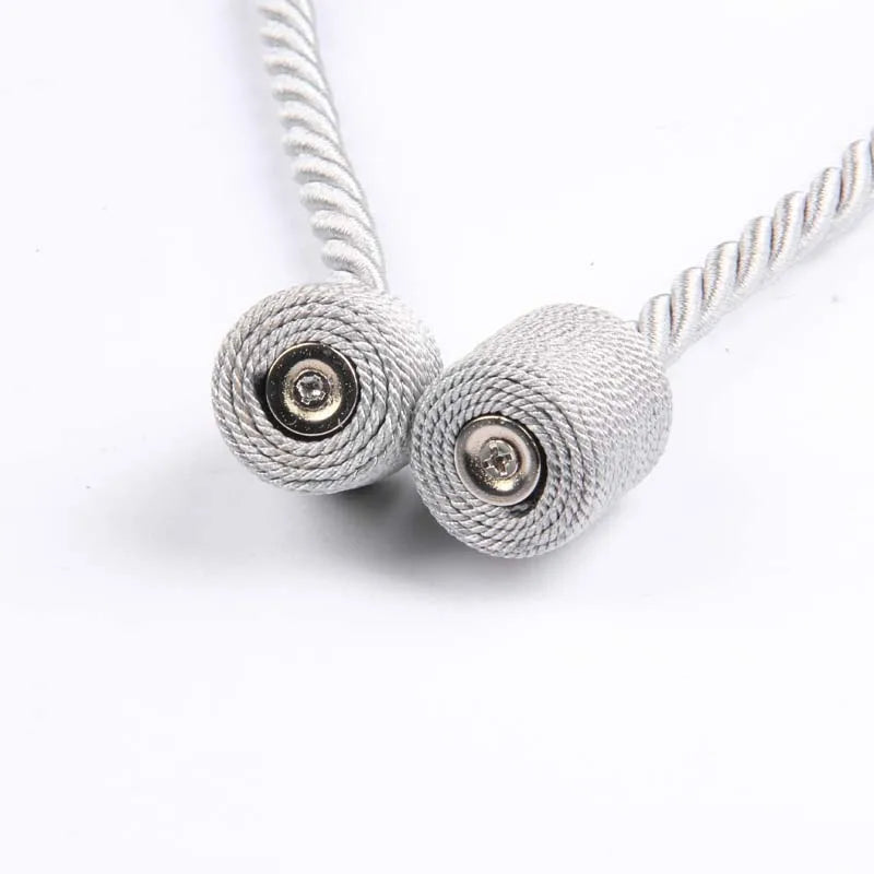 1Pc Magnetic Curtain Tieback Room Accessories Cylinder Hanging Ball Window Drape Holder Buckle Strap Rope Curtain Decoration