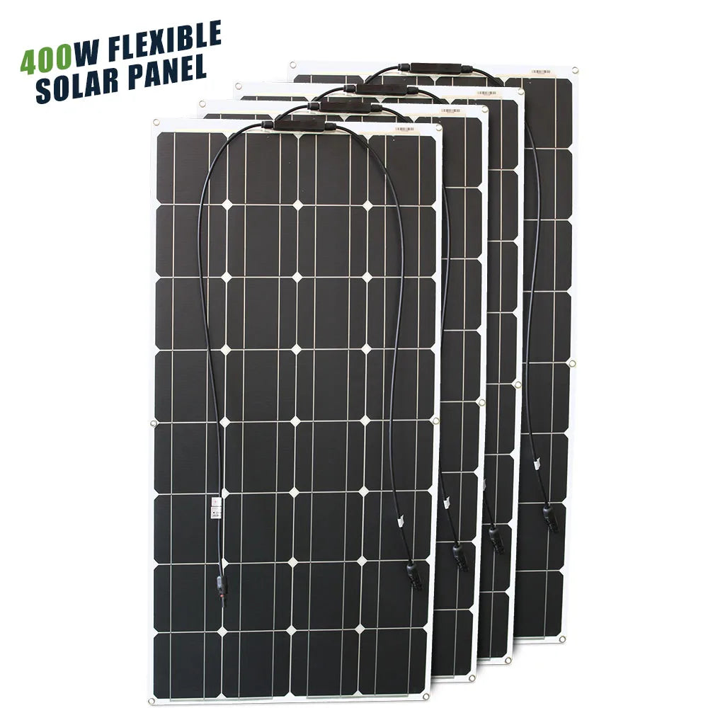 ASUNERGE 12V Flexible Solar Panel 600W 100W 200W 300W 400W 500W