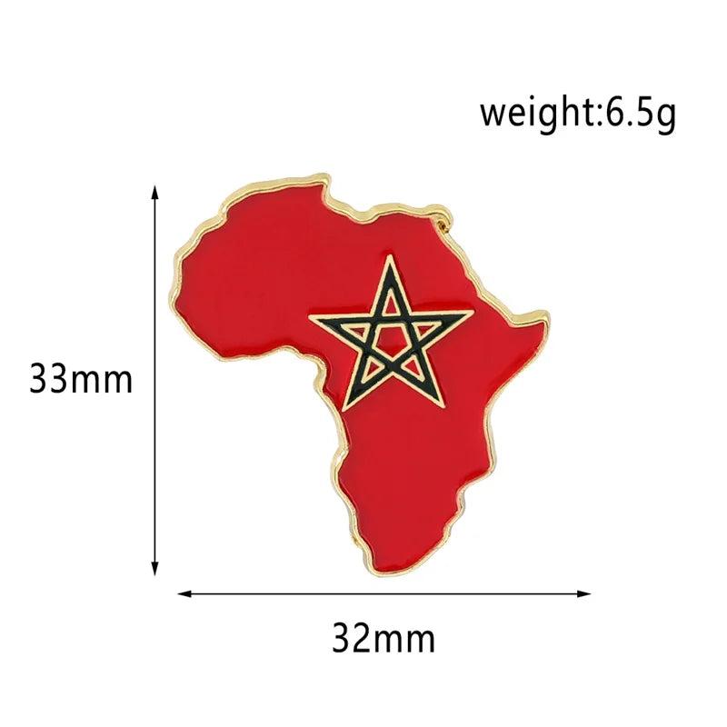 Hip Hop Africa Map Enamel Pins Brooches Ethnic Jewelry Ghana Congo Sudan Somalia Uganda Zimbabwe Zambia Liberia Map Brooch