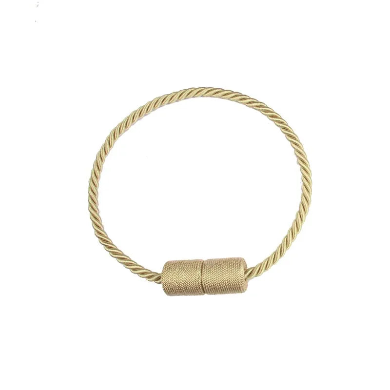 1Pc Magnetic Curtain Tieback Room Accessories Cylinder Hanging Ball Window Drape Holder Buckle Strap Rope Curtain Decoration