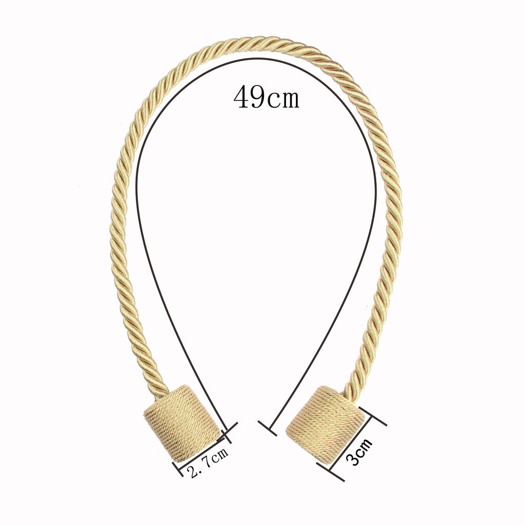 1Pc Magnetic Curtain Tieback Room Accessories Cylinder Hanging Ball Window Drape Holder Buckle Strap Rope Curtain Decoration
