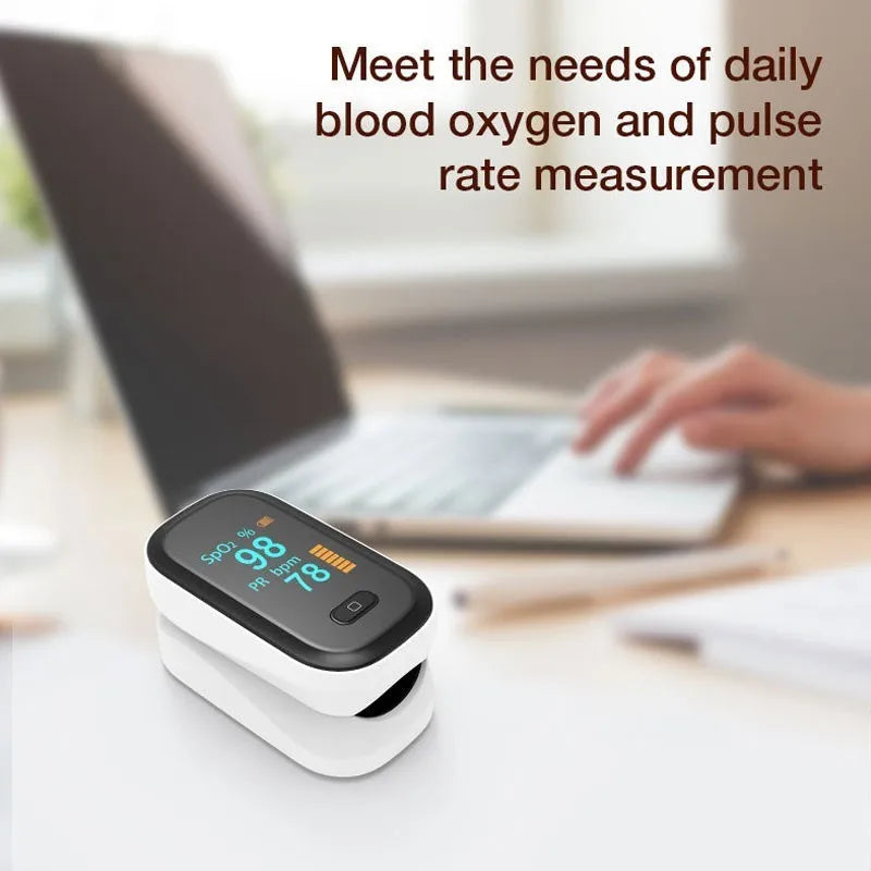 New Medical Portable Finger Pulse Oximeter Blood Oxygen Heart Rate Saturation Meter Oled Oximetro De Dedo Saturometro Monitor