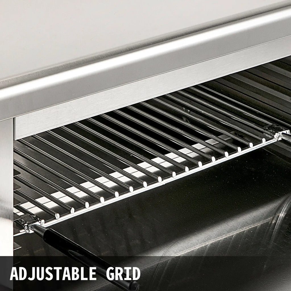 SucceBuy Electric Salamander Oven Adjustable Grid Kitchen Appliance Stainless Steel  Broiler for Pizza Roast Chicken Commercial