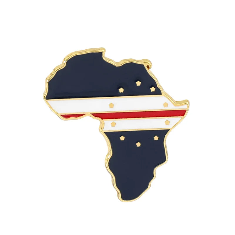 Hip Hop Africa Map Enamel Pins Brooches Ethnic Jewelry Ghana Congo Sudan Somalia Uganda Zimbabwe Zambia Liberia Map Brooch