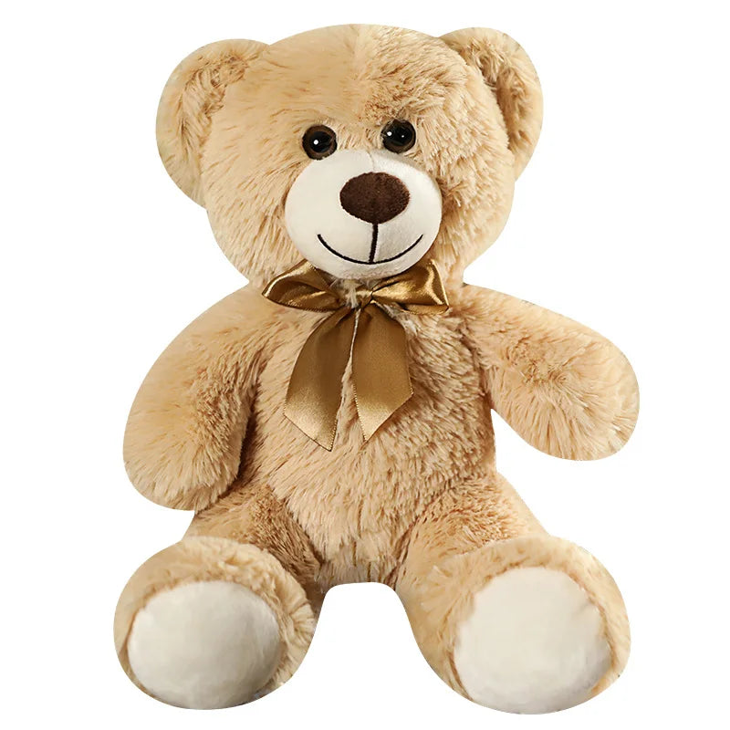 Cute Colorful Bow Tie Bear Doll Plush Toy Hug