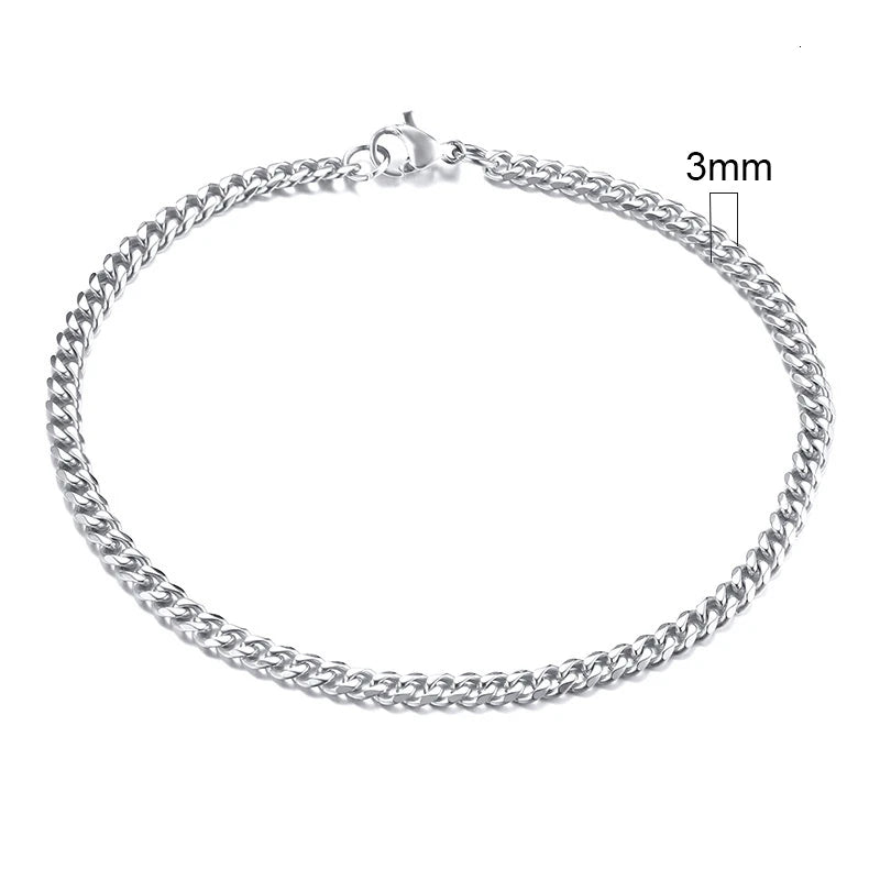 Vnox 3-11mm Chunky Miami Curb Chain Bracelet for Men Classic  Jewelry