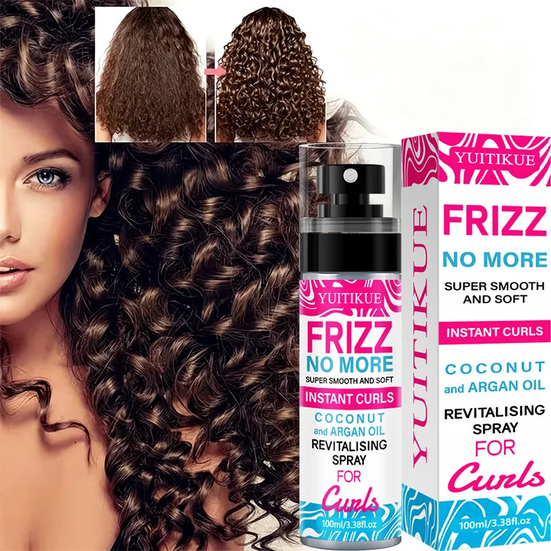 Frizz No More Hair Spray Infused with Coconut & Argan Oil Moisturizing