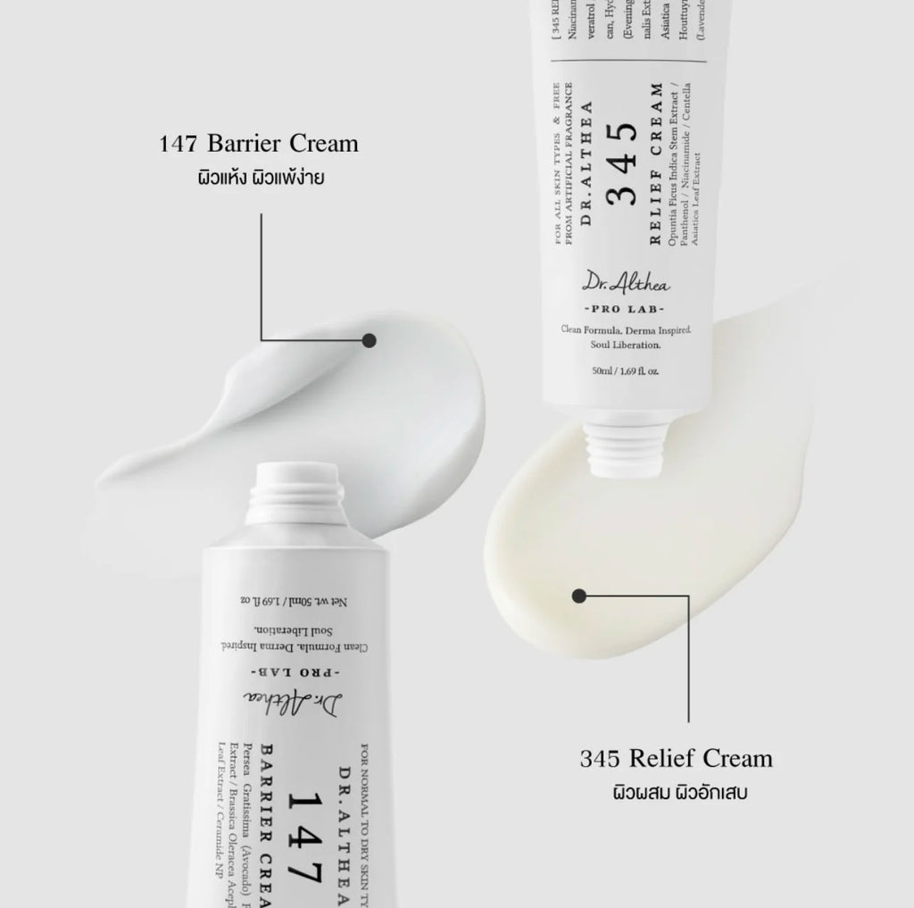Dr.Althea 345 Relief Cream 60ML 100ML Antioxidant Shrink Pores Lightweight Lasting Serum Hydrating Smoothing Essence Mist 147