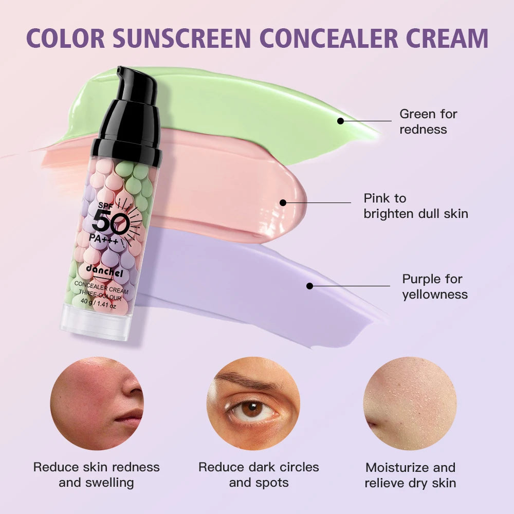 Three-Color Face Primer & Skin Care Isolation