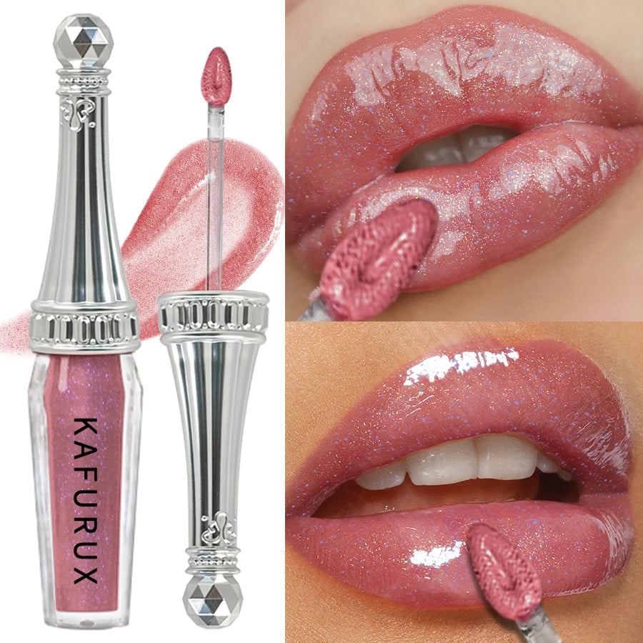 6 Colors Glitter Liquid Lipsticks Shimmer Shiny Lipgloss Pearlescent