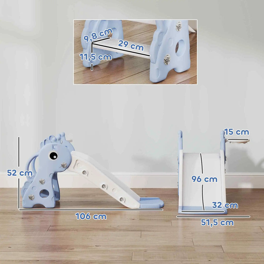 Aiyaplay 3-in-1 Children's Slide for Children from 1-3 Years Old 106X51.5X52 cm Blue