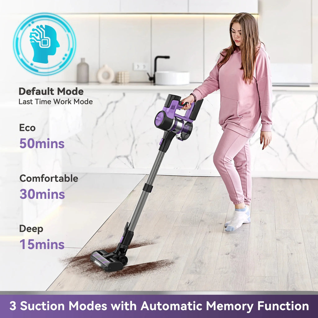 INSE S10 Cordless Vacuum Cleaner 45Kpa Powerful 6-in-1 Stick Vacuum Up to 50Min Runtime